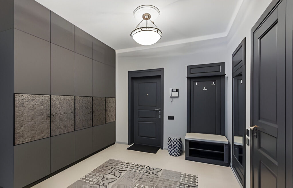 Charcoal Gray wardrobe interior